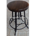 Tabouret pivotant industriel vintage